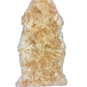 Large Sheepskin Pelt – White with Honey Brown Tips